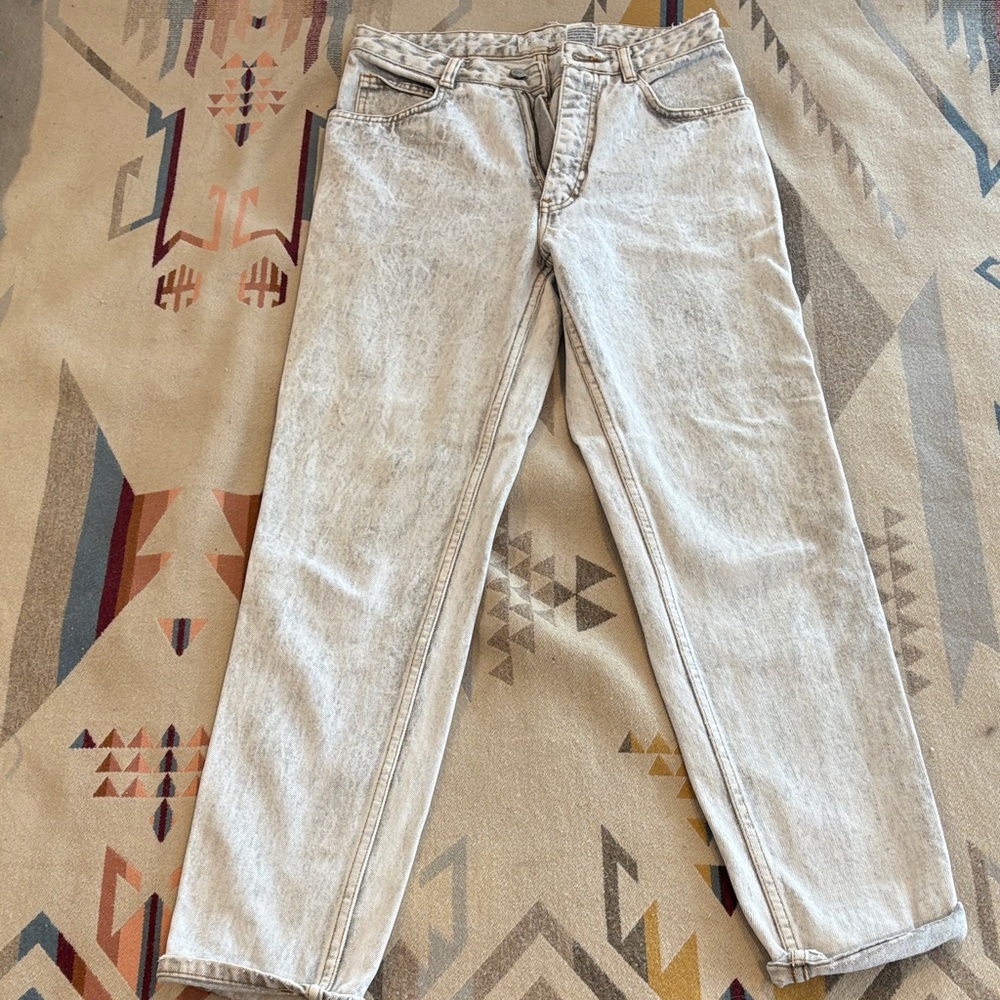 Women's Straight Leg Jeans - Light Gray